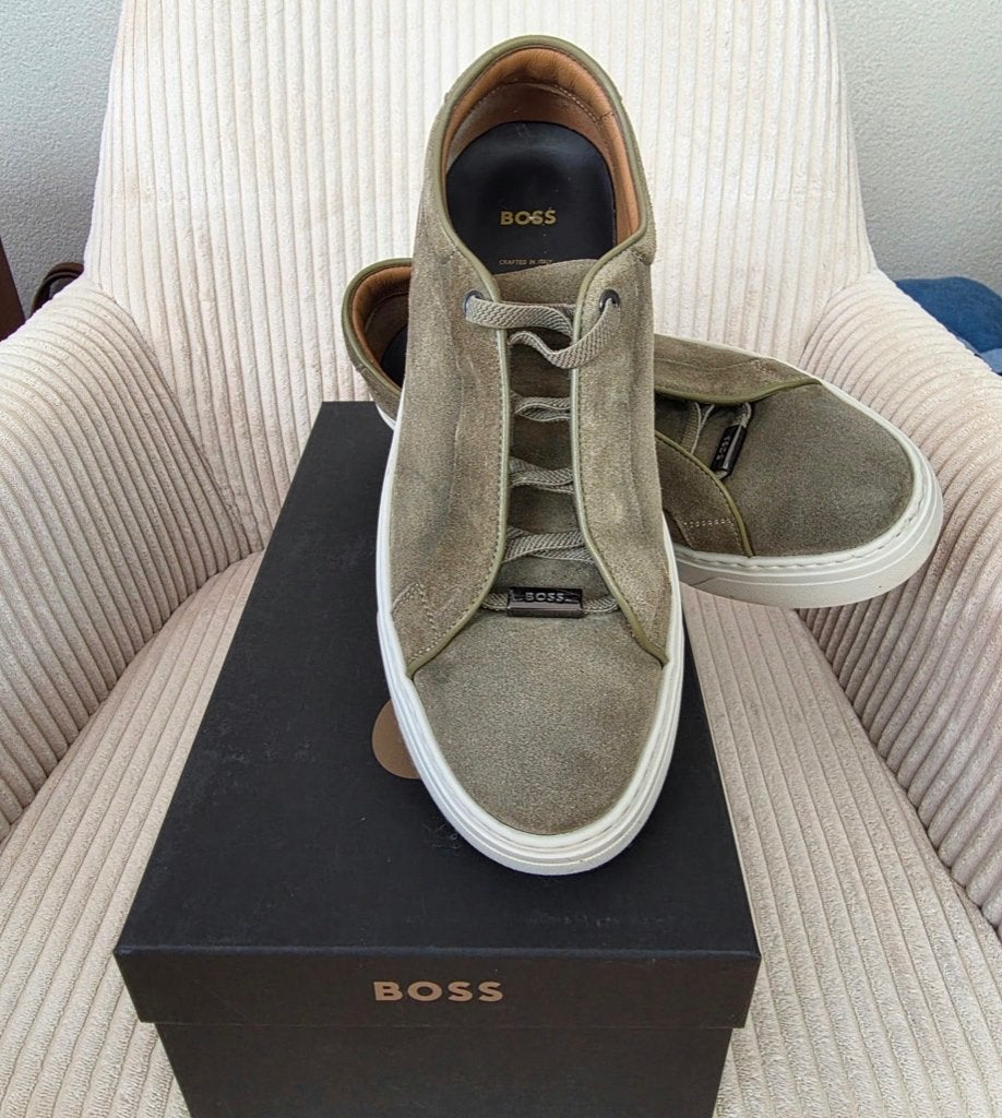 Boss Gary sneaker Green suede!, Kleding | Heren, Schoenen, BOSS, Overige kleuren, Ophalen of Verzenden, Sneakers of Gympen