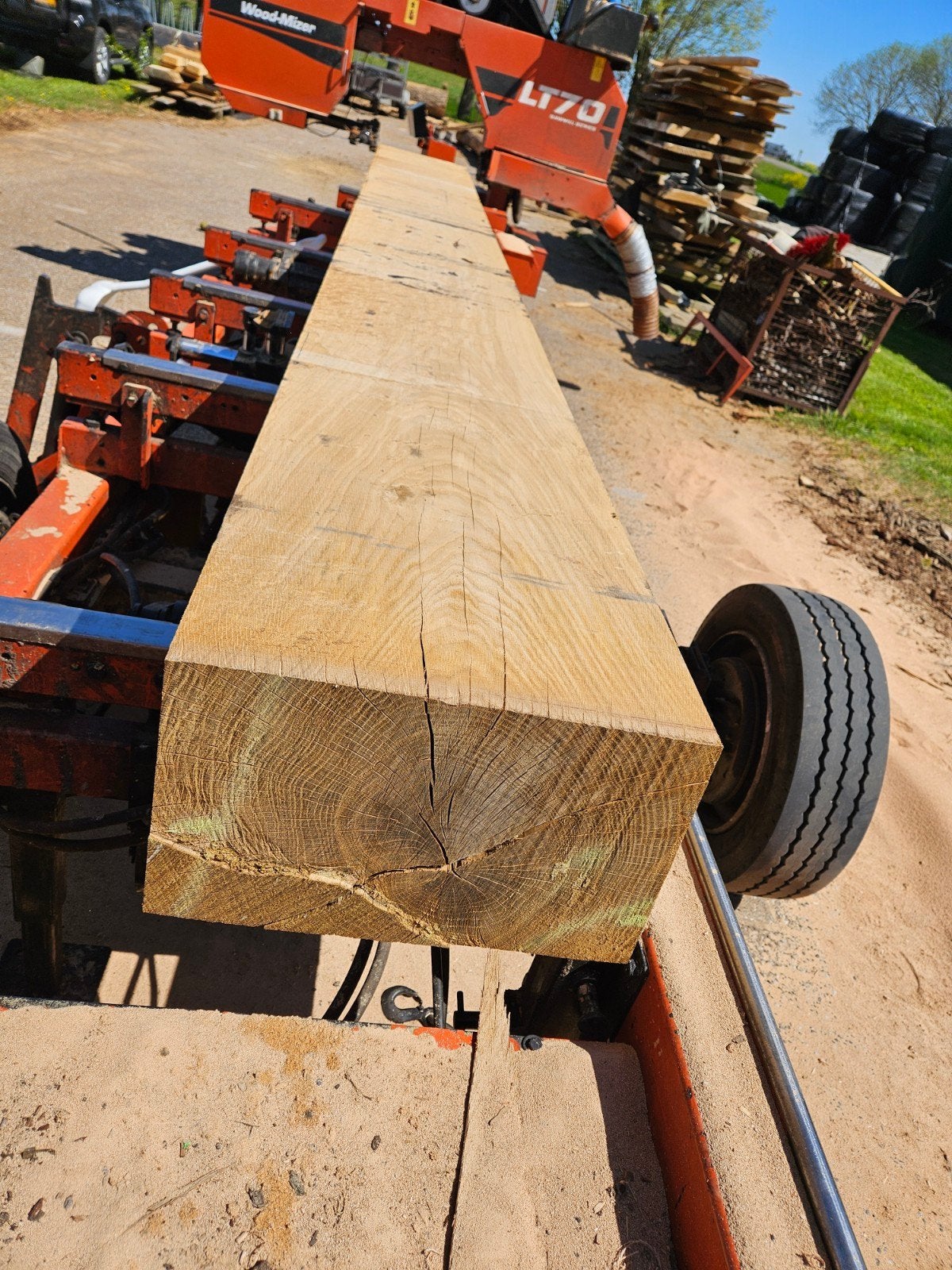 eiken en douglas hout, Ophalen of Verzenden, 250 cm of meer, Balken