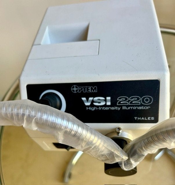 Microscoop glasvezel  verlichting   Optem VSI 220 Thales, Ophalen of Verzenden, Zo goed als nieuw, Minder dan 400x