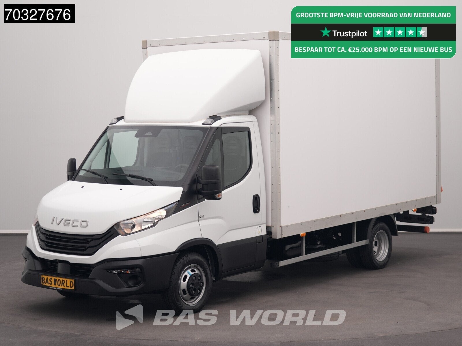 Iveco Daily 35C16 3.0L Laadklep NEW MODEL Dubbellucht 160PK, Stof, Gebruikt, Euro 6, 4 cilinders
