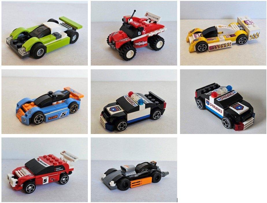 Lego Racers / Tiny Turbos - 8 setjes, Ophalen of Verzenden, Zo goed als nieuw, Complete set, Lego