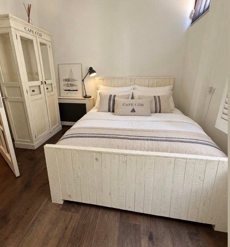 Tweepersoonsbed 160 x 200, Huis en Inrichting, Verstelbaar, Steigerhout, Tweepersoons, Ophalen of Verzenden