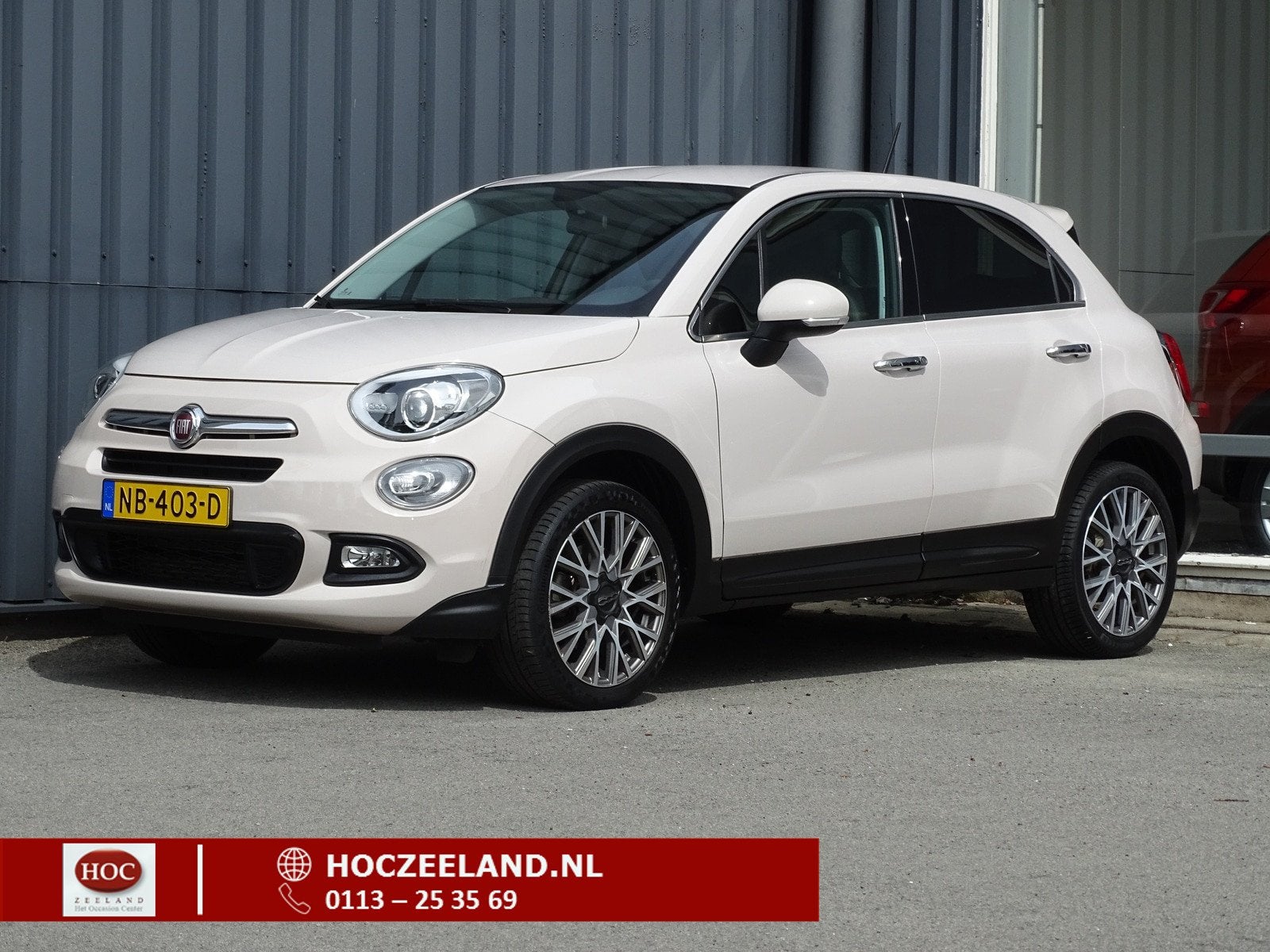 Fiat 500X 1.4 Turbo MultiAir Lounge | Bi Xenon | Navi | Blue, Gebruikt, 4 cilinders, Origineel Nederlands, 600 kg