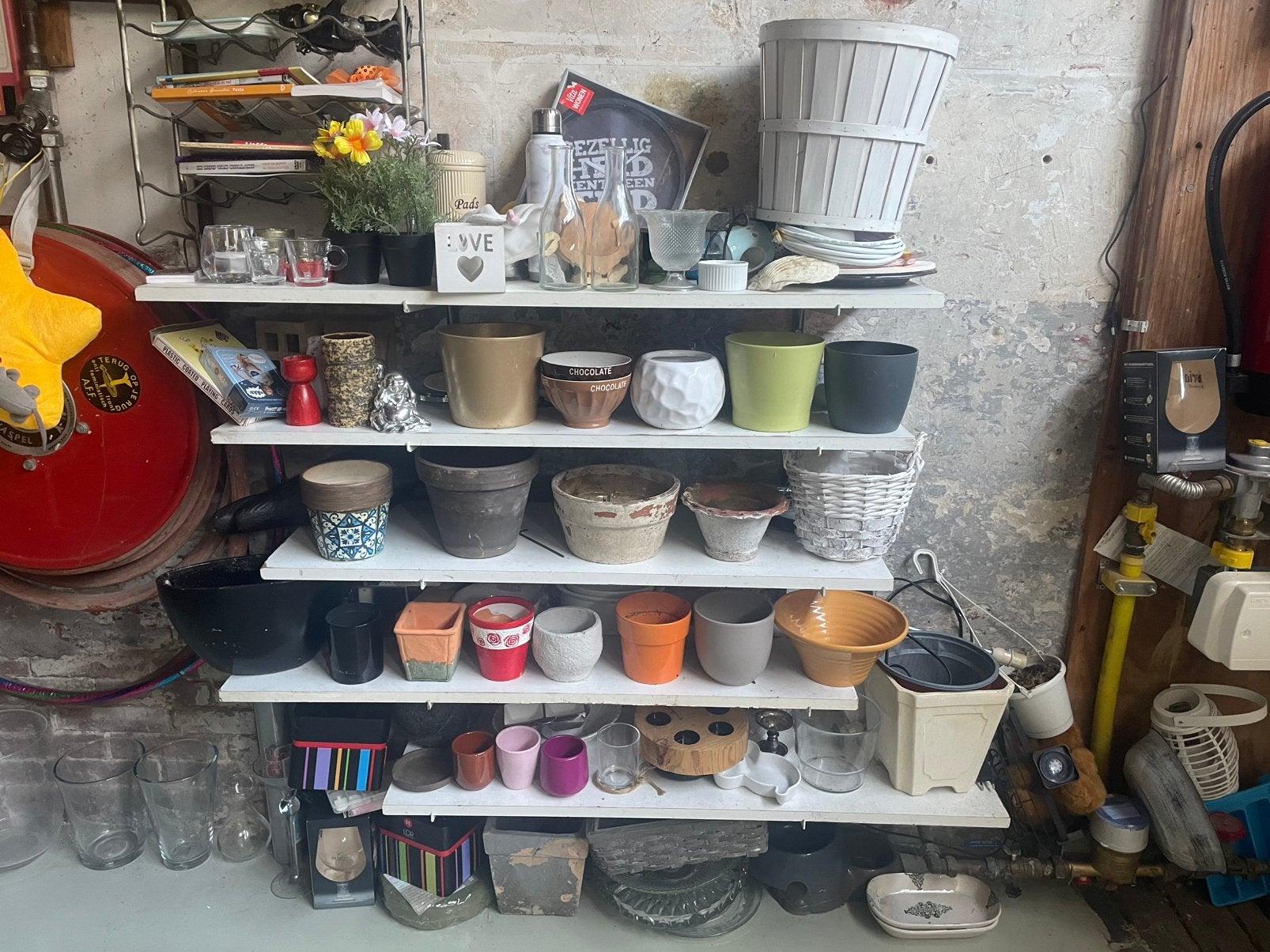 1 euro zoek uit terracotta bloempot vaas plant enz, Tuin en Terras, Ophalen