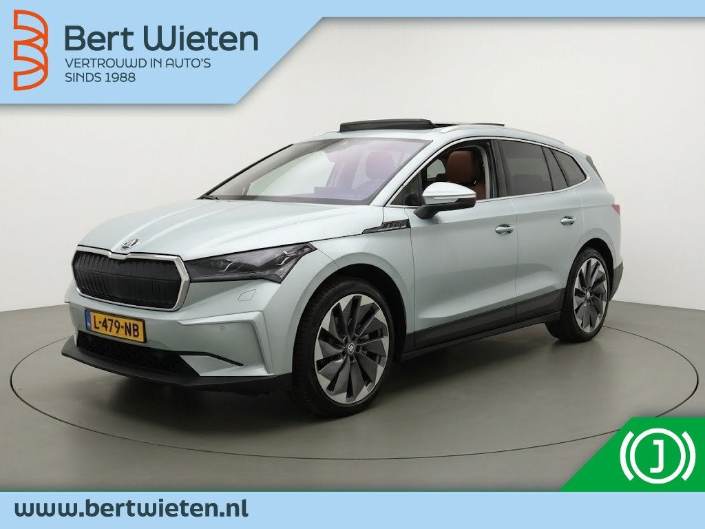 Skoda Enyaq iV 80 BEV 204pk 77kWh Comfort Sport Plus | Panor, Auto's, Automaat, 0 cilinders, Gebruikt, SUV of Terreinwagen