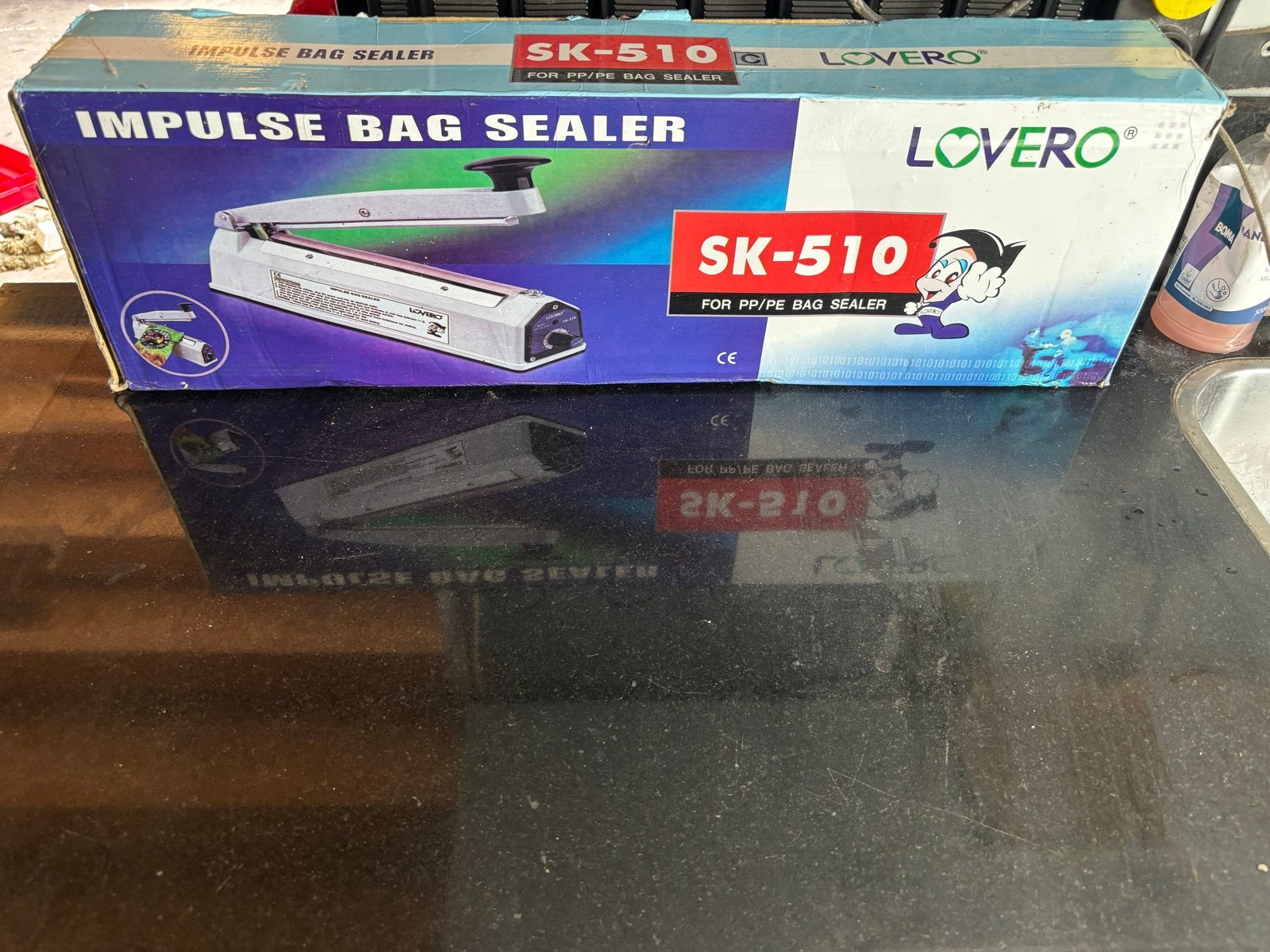 LOVERO SK-510 Impulse Bag Sealer voor PP/PE zakken, Ophalen of Verzenden, Zo goed als nieuw