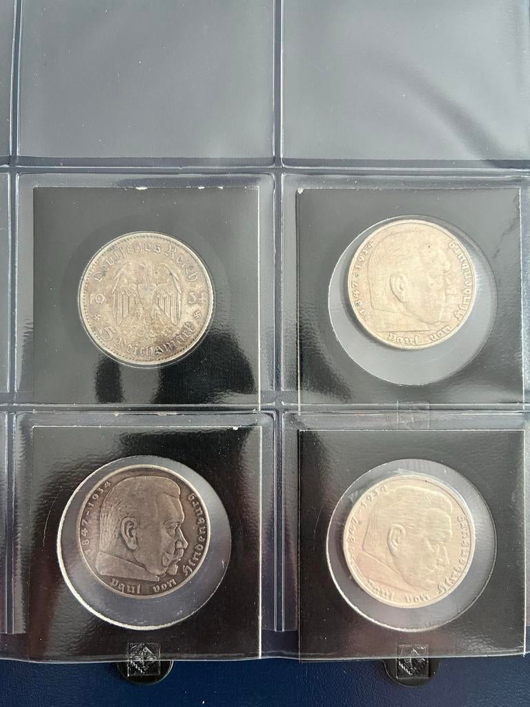 15 x 5 reichsMark Groot Swastika 100% Echtheid Gegarandeerd, Postzegels en Munten, Ophalen of Verzenden, Duitsland, Setje, Zilver