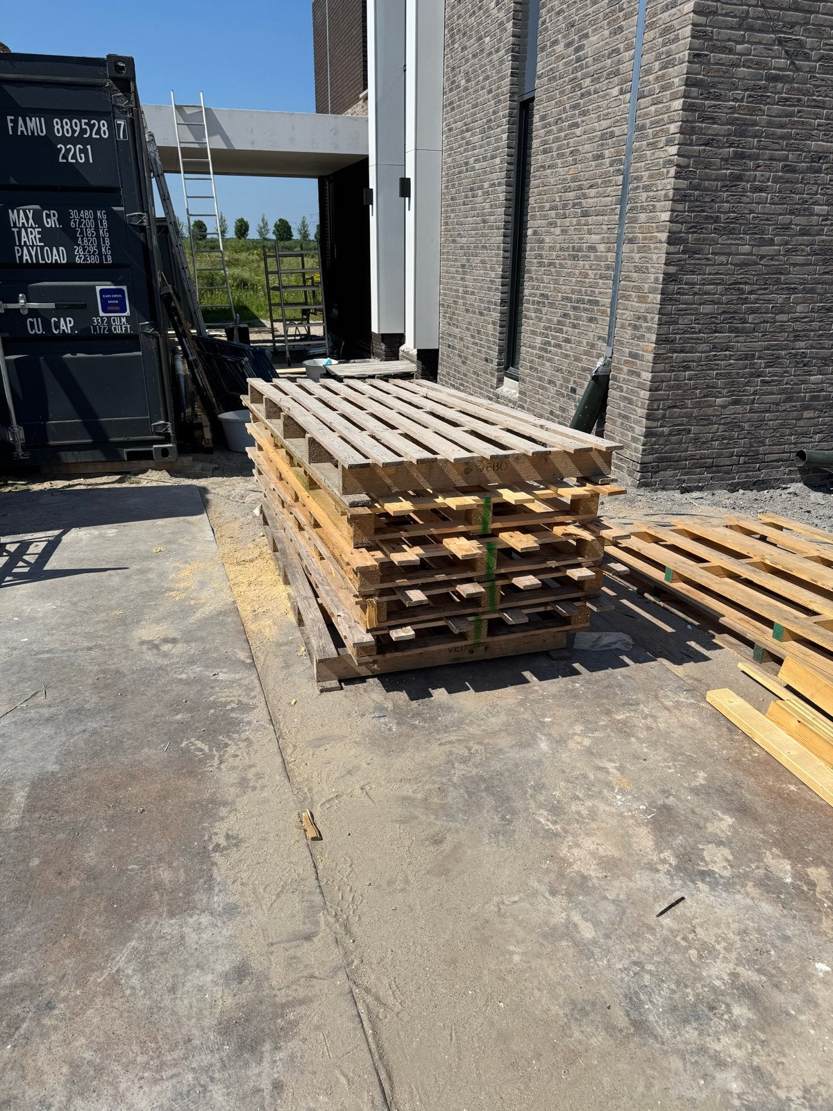 Gebruikte pallets gratis, Ophalen, Gebruikt, Vuren, Pallet