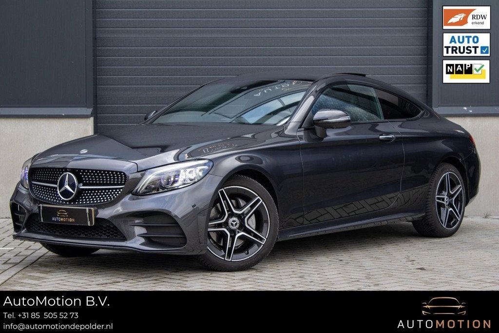 Mercedes-Benz C-klasse Coupé 180 Premium Plus Pack PANO 360, Automaat, Achterwielaandrijving, Met garantie (alle), 4 stoelen