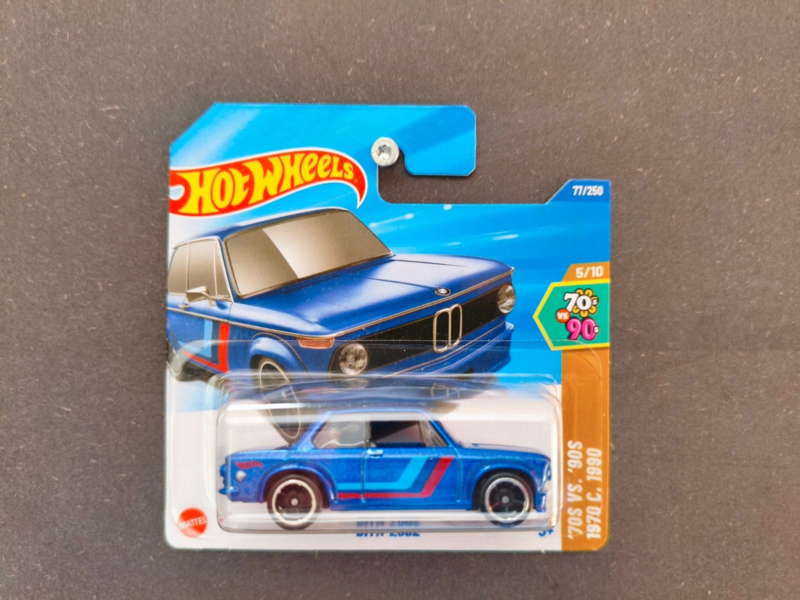 Hot Wheels BMW 2002 - Blauw - Nieuw in verpakking, Ophalen of Verzenden, Nieuw, Auto