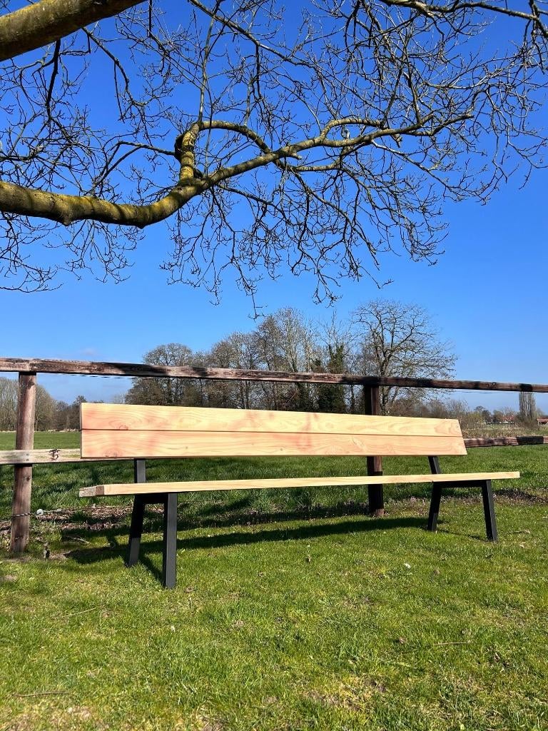 Tuinbank "Tasmania" met rugleuning, Ophalen of Verzenden, Nieuw, Hout