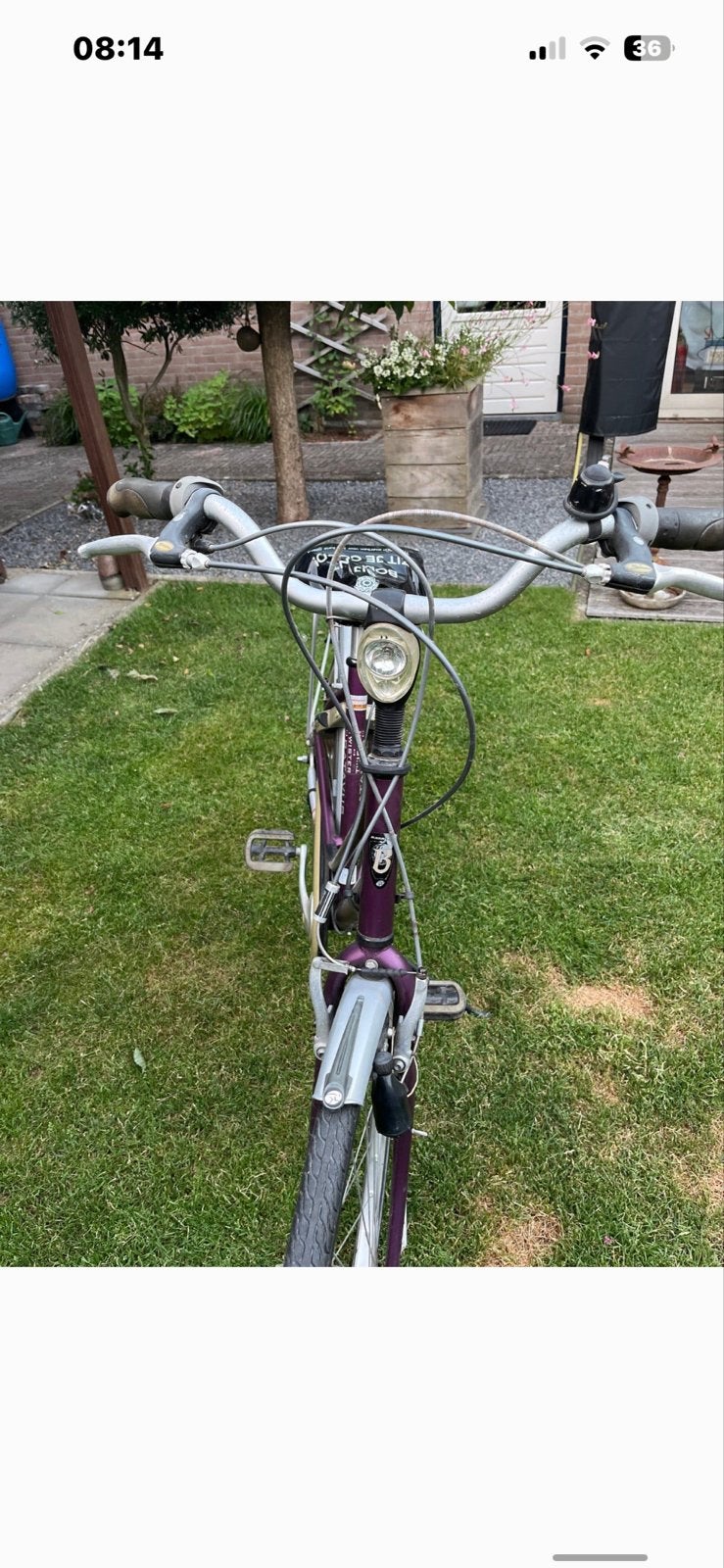Batavus Twister Damesfiets - Paars, 4 versnellingen, Velgrem, Versnellingen, Batavus, Ophalen of Verzenden