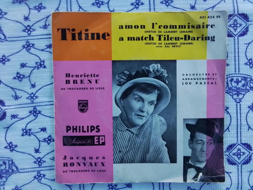 Henriette brenu & Jacques ronvaux           Titine, Ophalen of Verzenden, Zo goed als nieuw, Filmmuziek en Soundtracks, Single