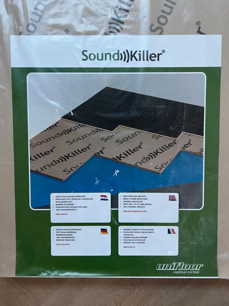Soundkiller ondervloerpanelen - 7 van de 8 beschikbaar, Ophalen, Overige materialen, 30 cm of meer, 50 tot 150 cm