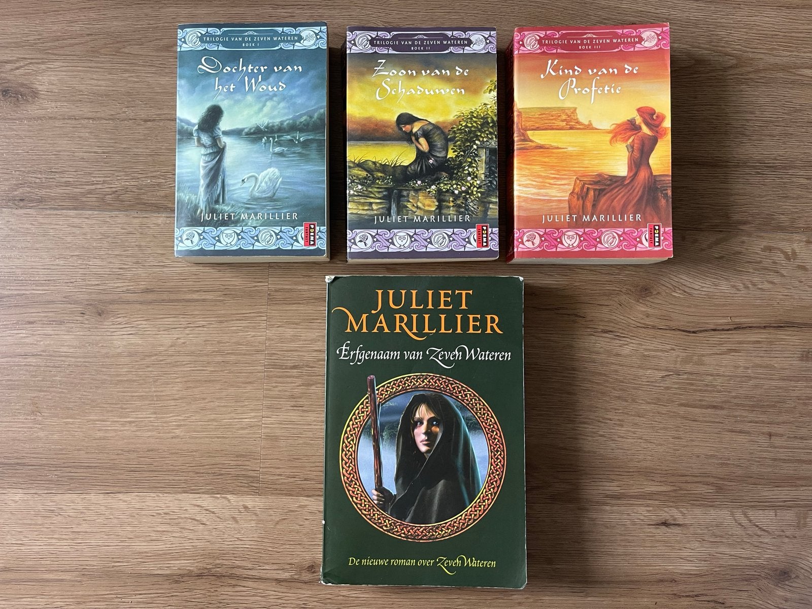 Trilogie Zeven Wateren + Erfgenaam - Juliet Marillier, Boeken, Ophalen of Verzenden, Gelezen