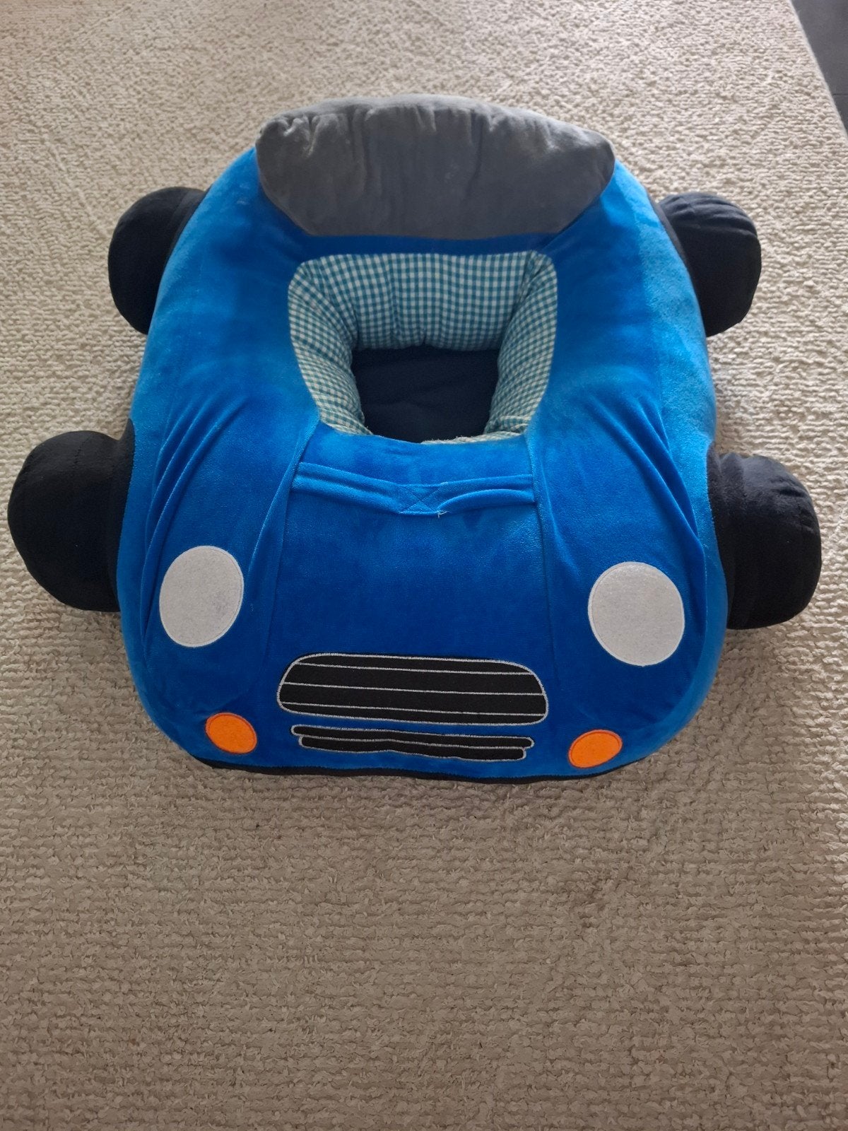 Blauwe baby autostoel/zitzak, Ophalen, Jongen of Meisje
