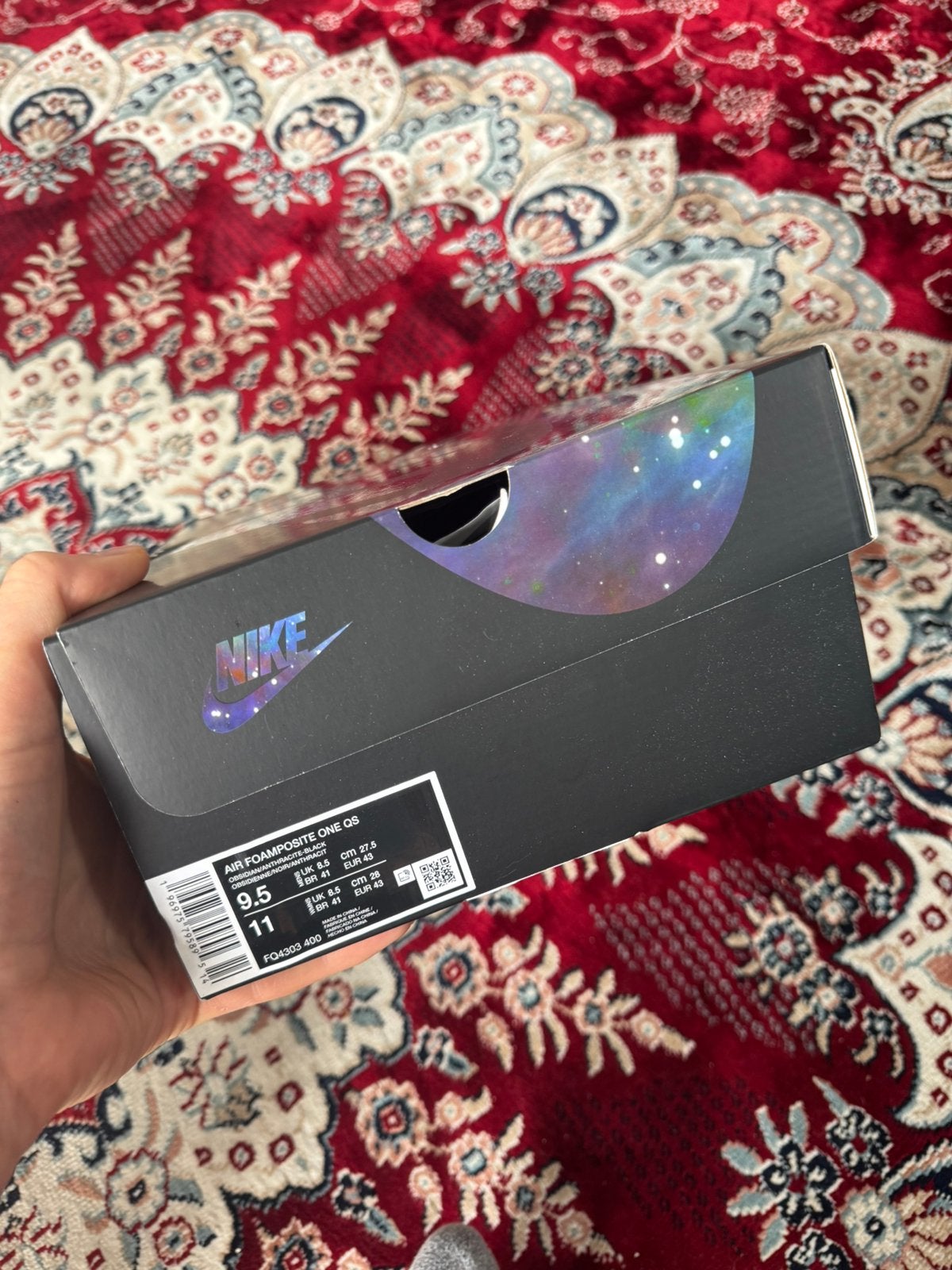 Nike Galaxy Foamposite 43, Ophalen of Verzenden, Zo goed als nieuw, Zwart