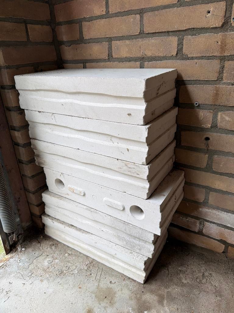 Kalkzandsteen blokken - 6 stuks, Ophalen of Verzenden, Gebruikt, Kalkzandstenen