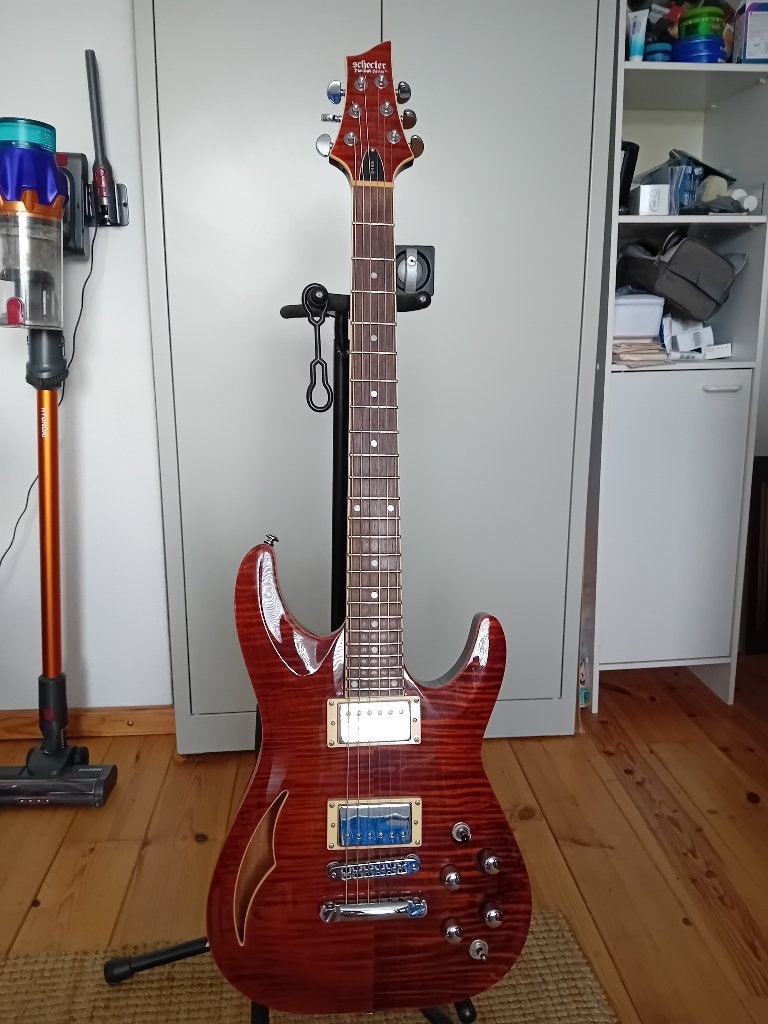 Elektrische gitaar, Muziek en Instrumenten, Snaarinstrumenten | Gitaren | Elektrisch, Ophalen, Zo goed als nieuw, Semi-solid body