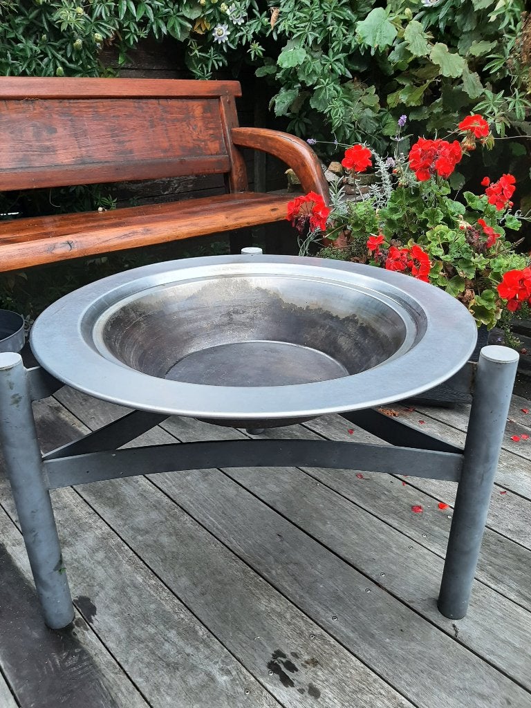 Vuurschaal rvs, Tuin en Terras, Ophalen, Gebruikt