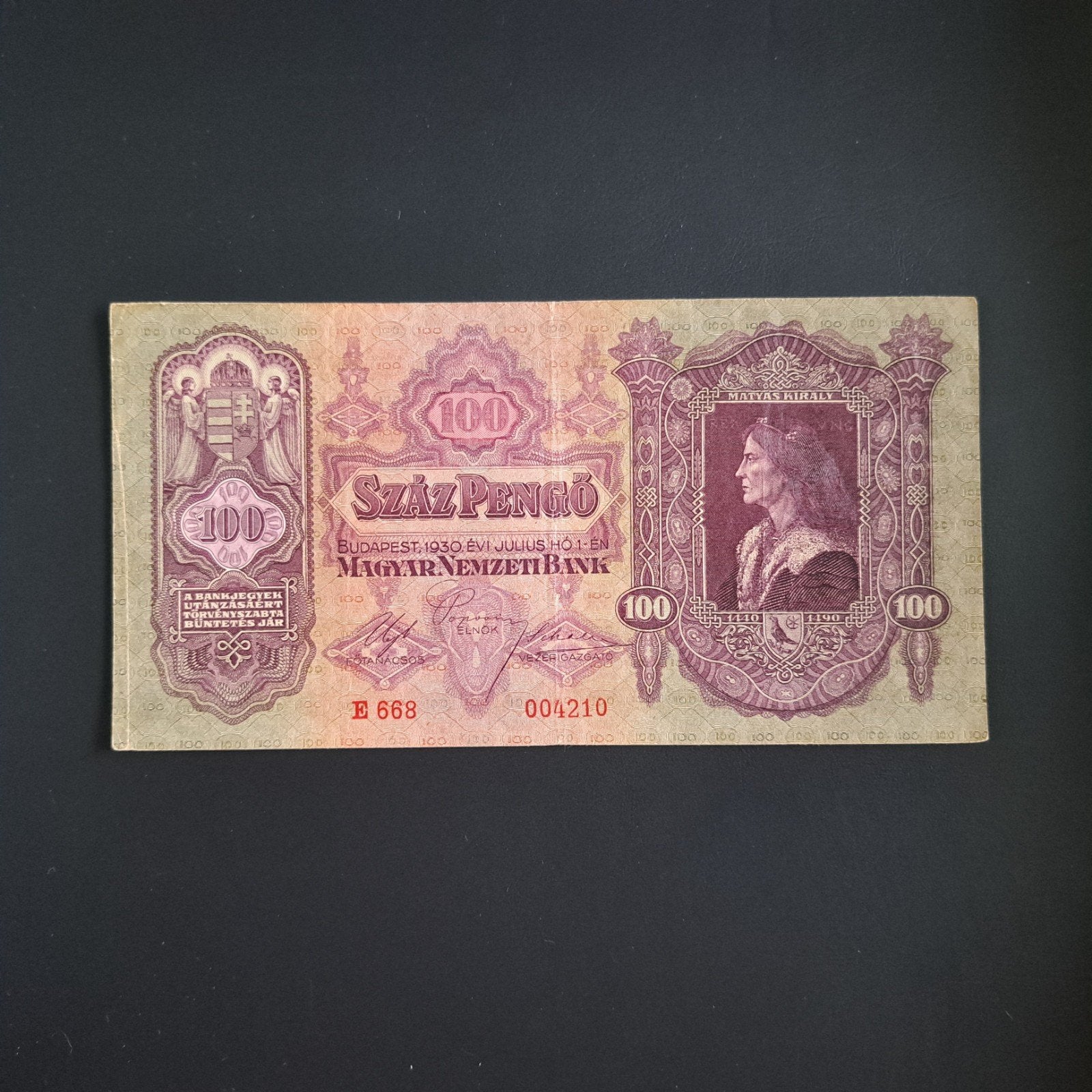 100 pengo Hongarije #033, Verzenden, Hongarije, Los biljet
