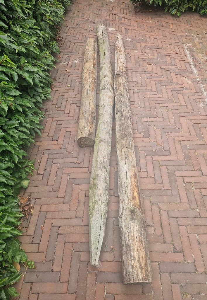 Kastanje palen, Tuin en Terras, Palen, Balken en Planken, Ophalen, Palen, Nieuw, Hardhout