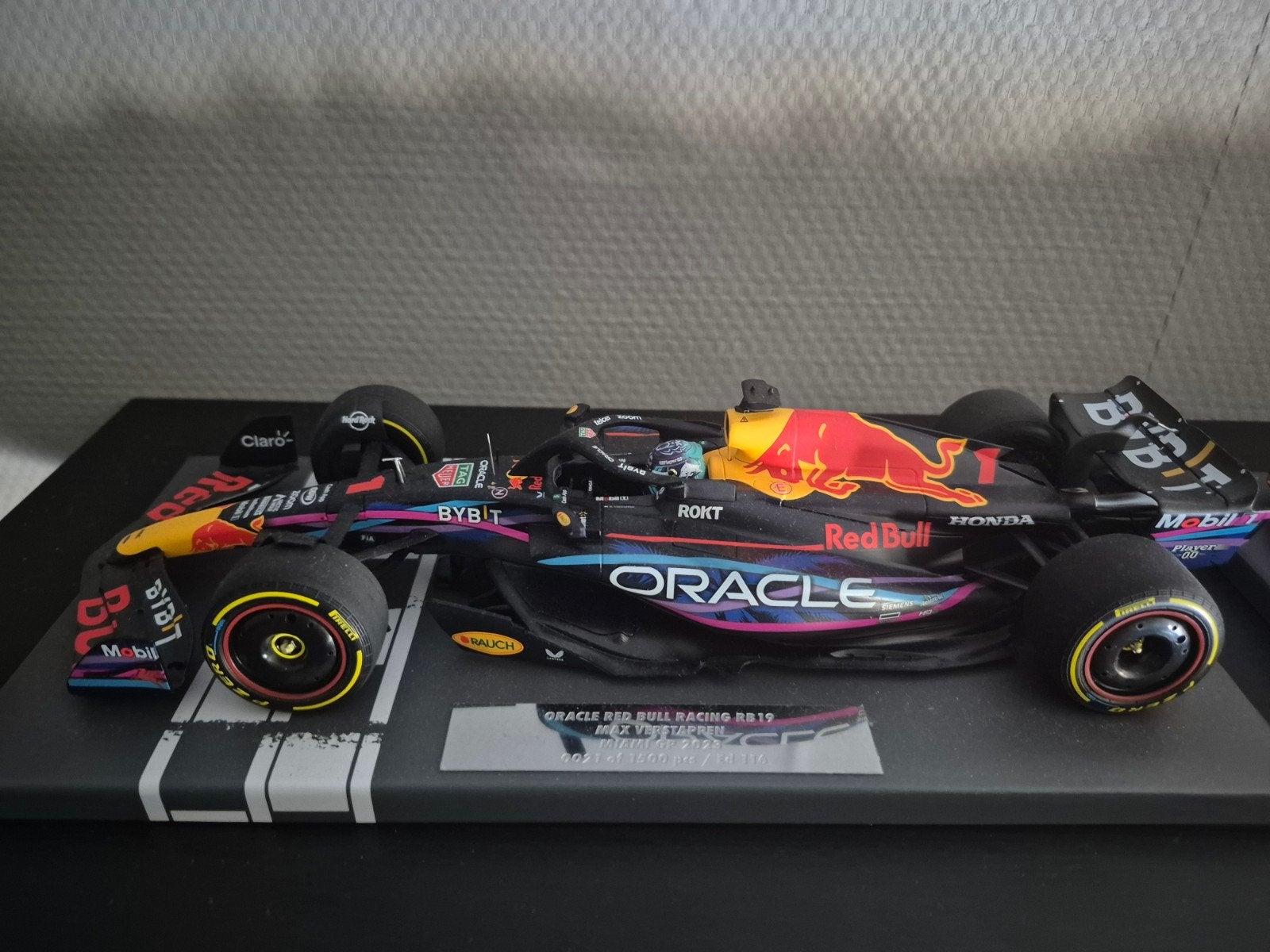 max verstappen minichamps 2023 miami nieuw en compleet, Ophalen, Nieuw, MiniChamps