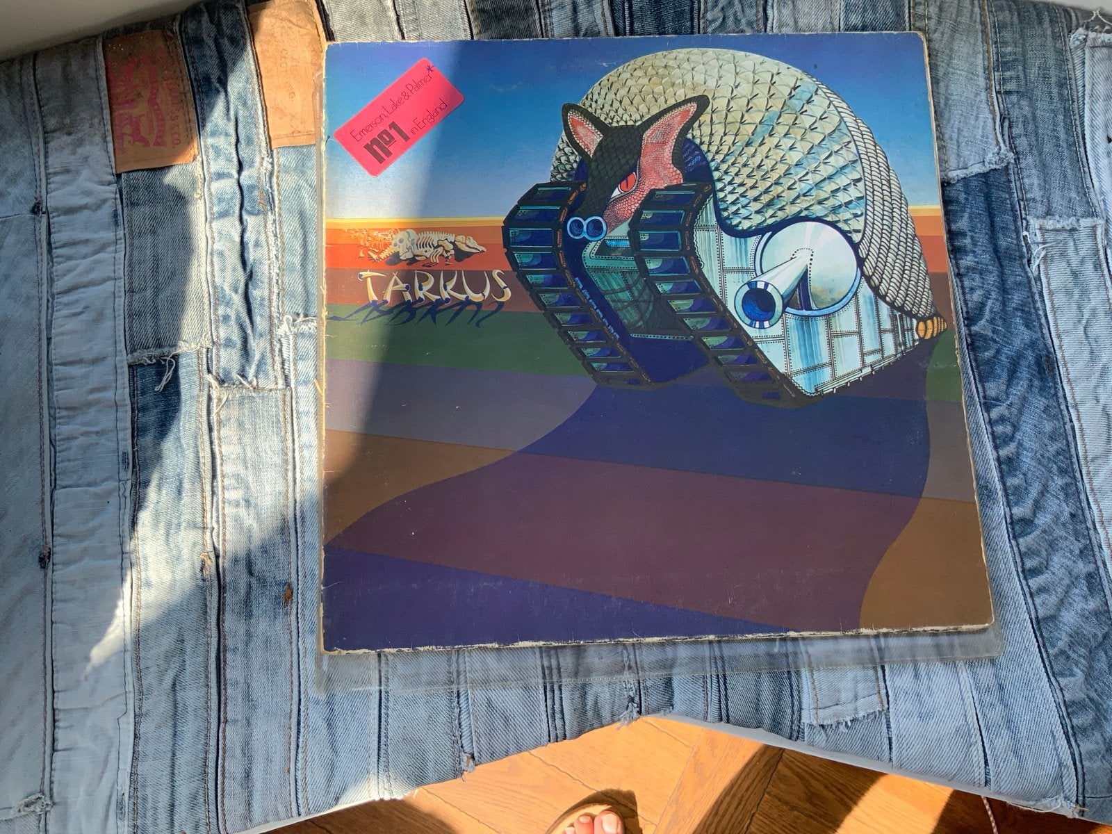 Emerson, Lake & Palmer - Tarkus LP (1971) Progressive Rock, Cd's en Dvd's, Vinyl | Rock, Progressive, Gebruikt, Ophalen of Verzenden