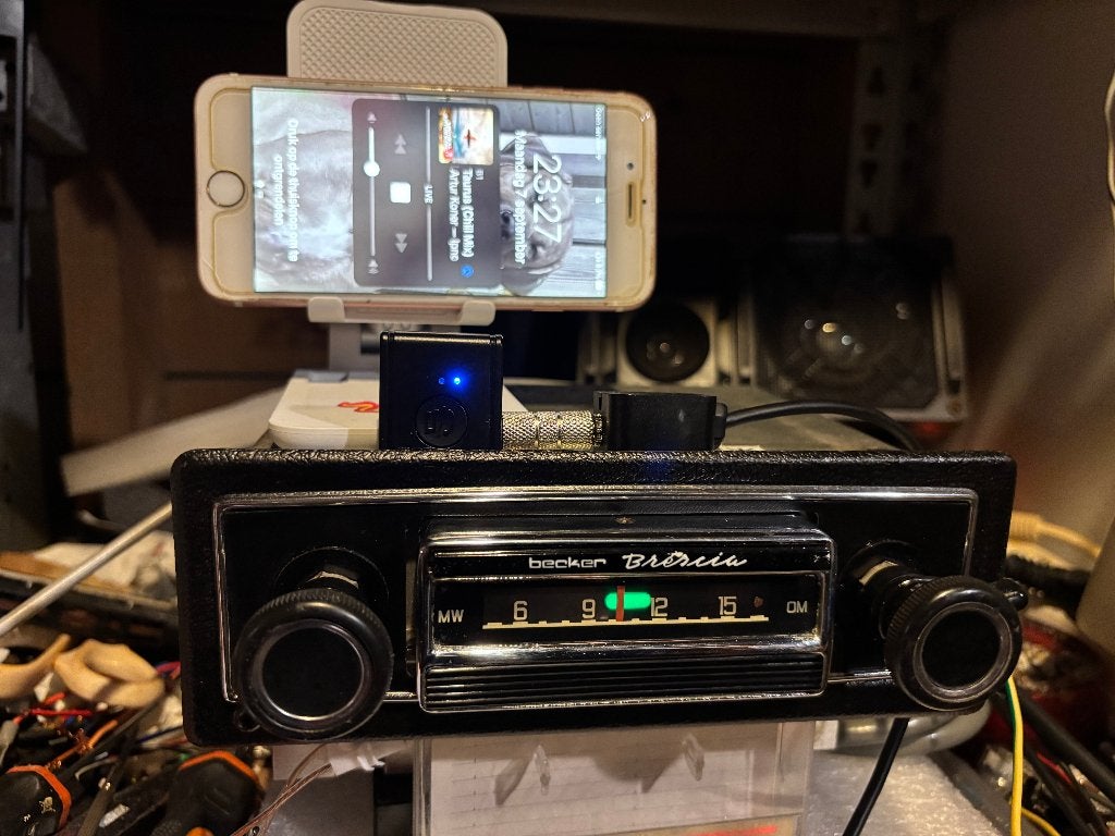 Becker Brescia (1968) met bluetooth adapter, Ophalen, Gebruikt