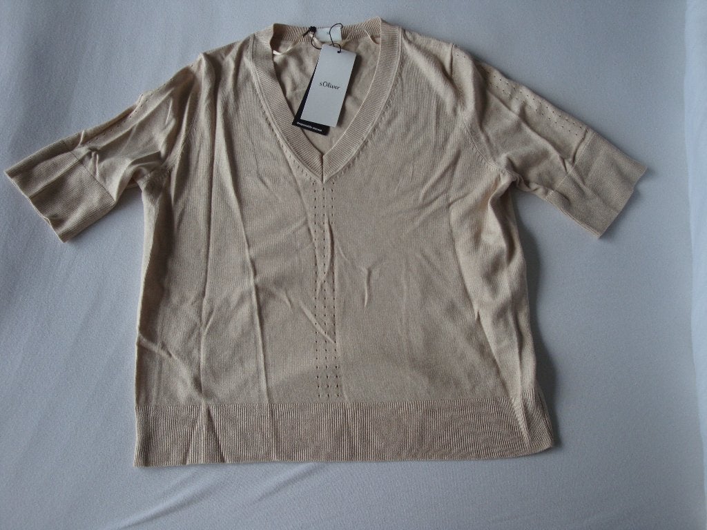 Nieuw cloud dancer ajour gebreid S.OLIVER truitje. Maat S., Kleding | Dames, Wit, Nieuw, Ophalen of Verzenden, S.Oliver
