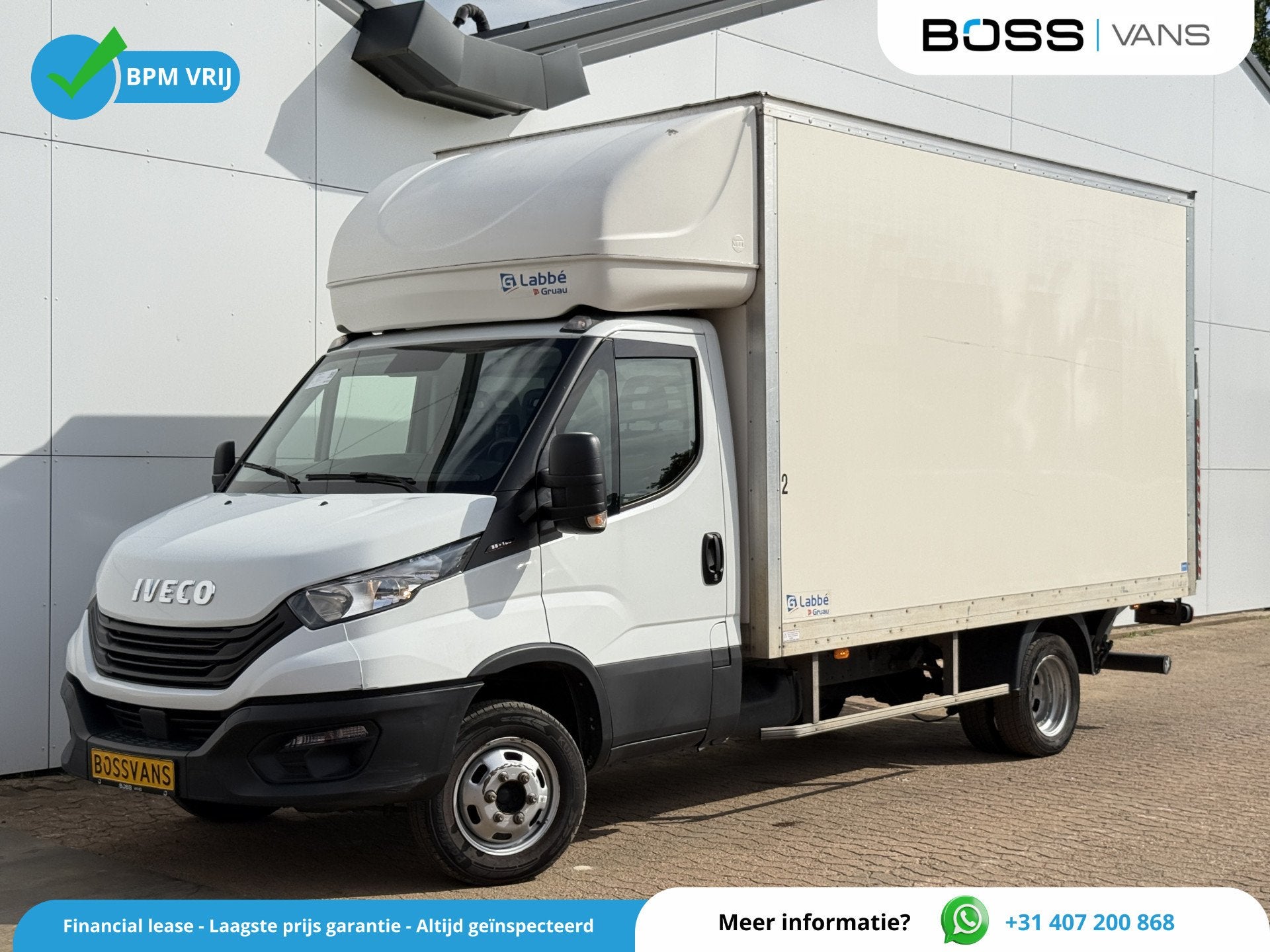 Iveco Daily 35C16 3.0 160PK Bakwagen Laadklep Zijdeur Camera, Auto's, Gebruikt, Zwart, 4 cilinders, Iveco