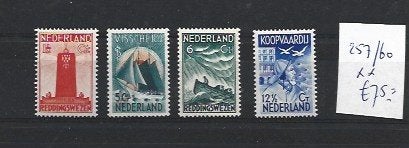 Nederland serienrs: 257/260 ongebruikt c.w 75 euro, Ophalen of Verzenden