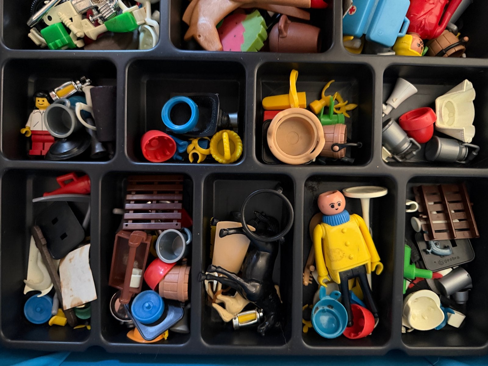 Playmobil System Koffer met diverse onderdelen en figuren, Ophalen of Verzenden, Gebruikt, Losse onderdelen, Overige typen
