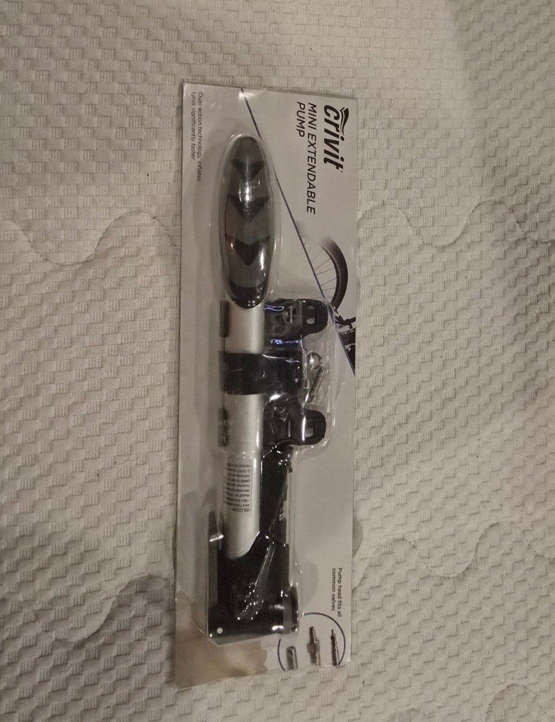 Crivit Mini Uitschuifbare Fietspomp, Ophalen of Verzenden, Nieuw