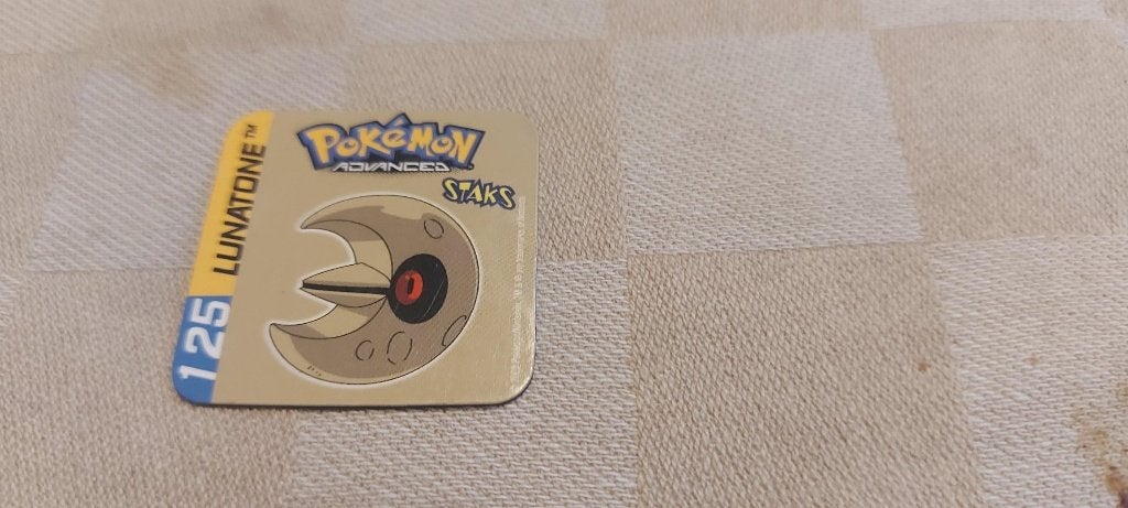 magneet speelgoed pokemon panini staks Lunatone 2003, Kinderen en Baby's, Speelgoed | Educatief en Creatief, Ophalen of Verzenden
