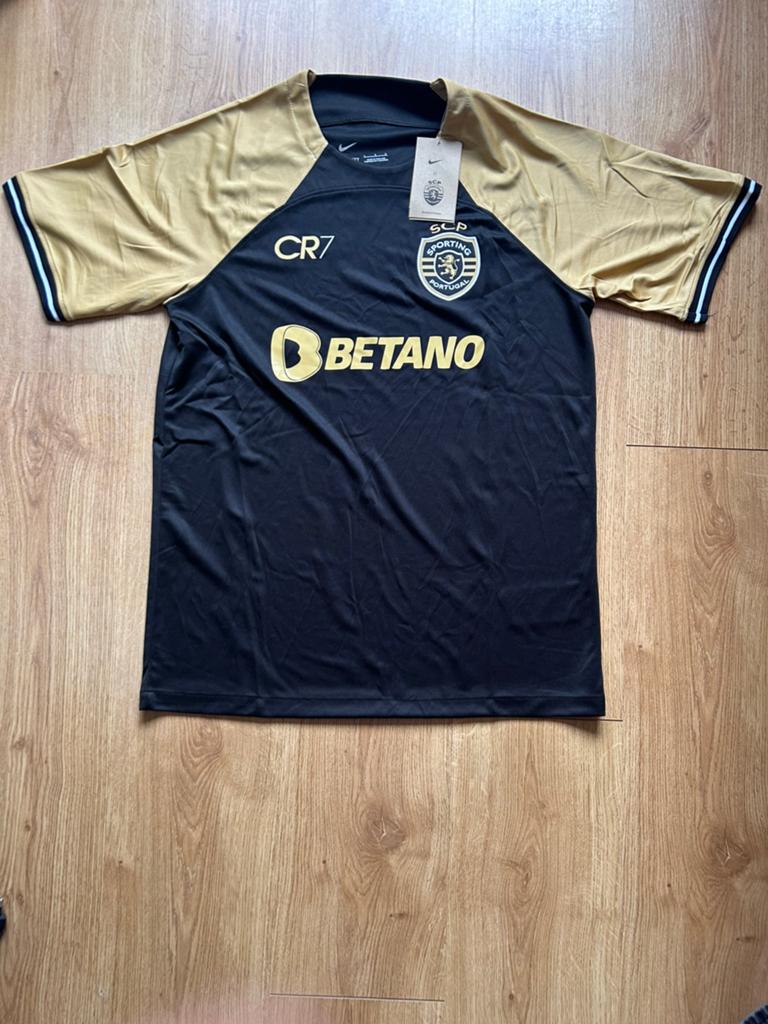 Scp Sporting voetbalshirt, Maat 52/54 (L), Zwart, Nieuw, Ophalen of Verzenden