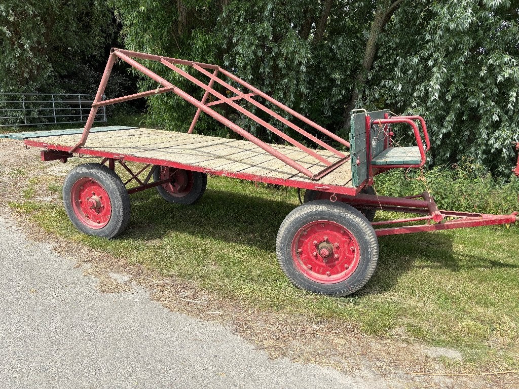 2x hooiwagen bandenwagen landbouwwagen, Ophalen, Gebruikt
