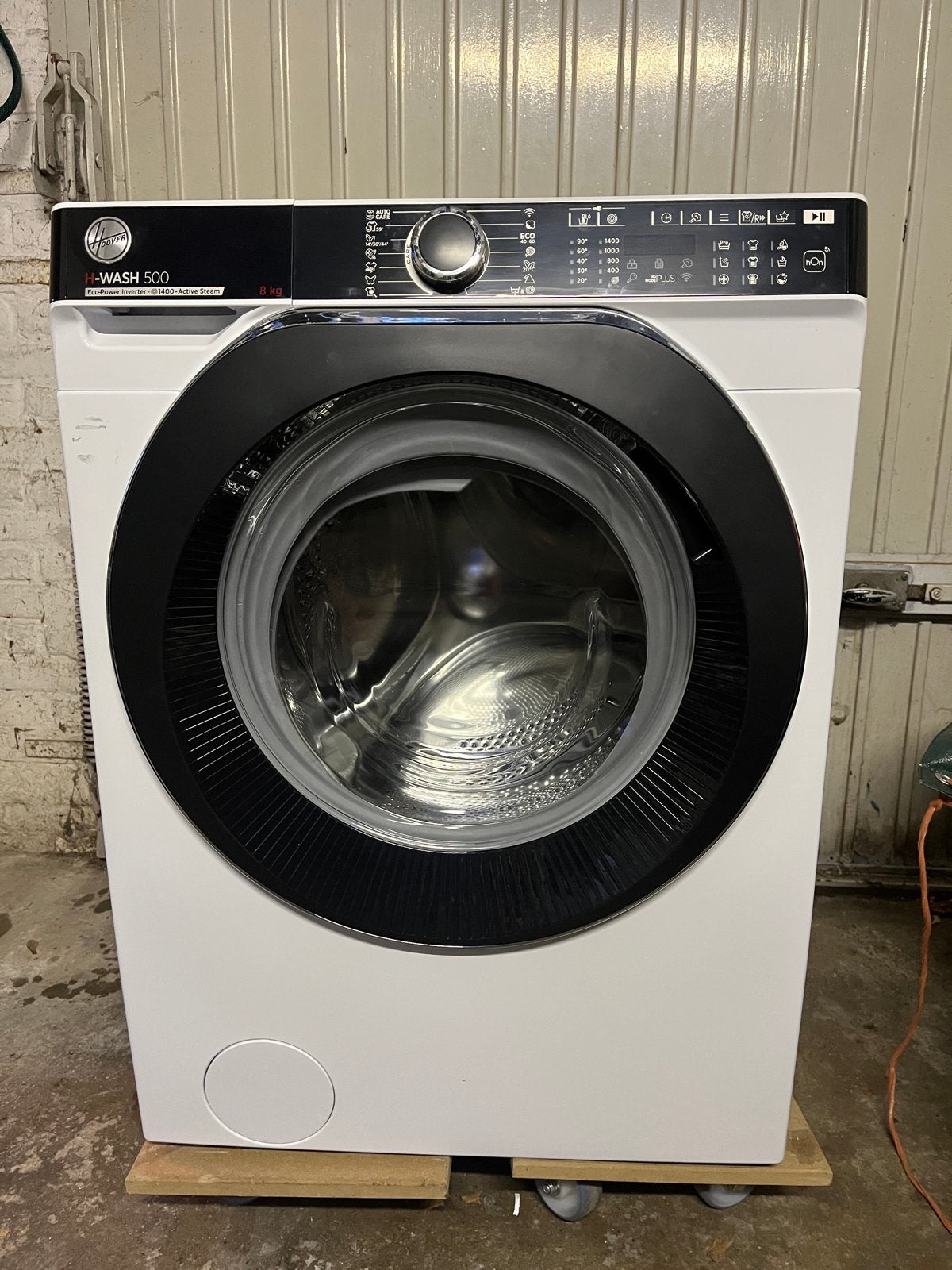 Hoover H-WASH 500 Wasmachine 8 kg 1400 toeren, Ophalen, 1200 tot 1600 toeren, Gebruikt, 8 tot 10 kg