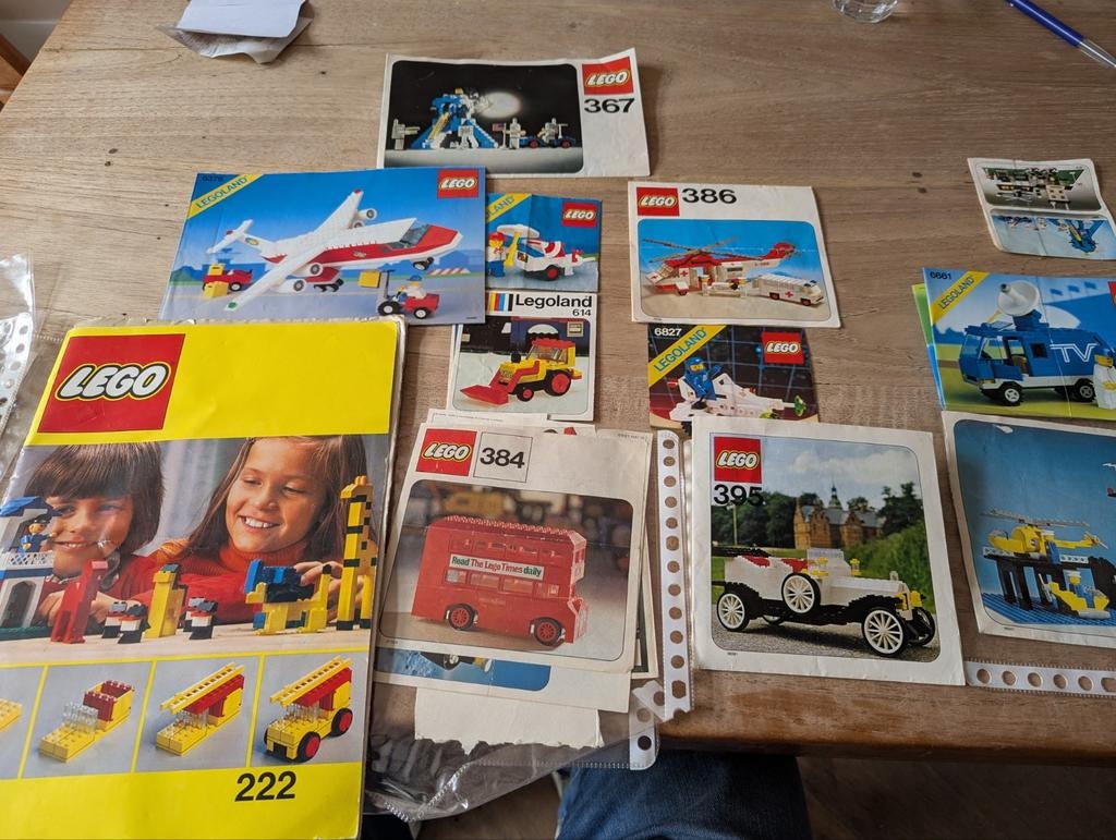 Vintage Lego boekjes - Diverse sets (314, 367, 369, etc.), Ophalen of Verzenden, Gebruikt