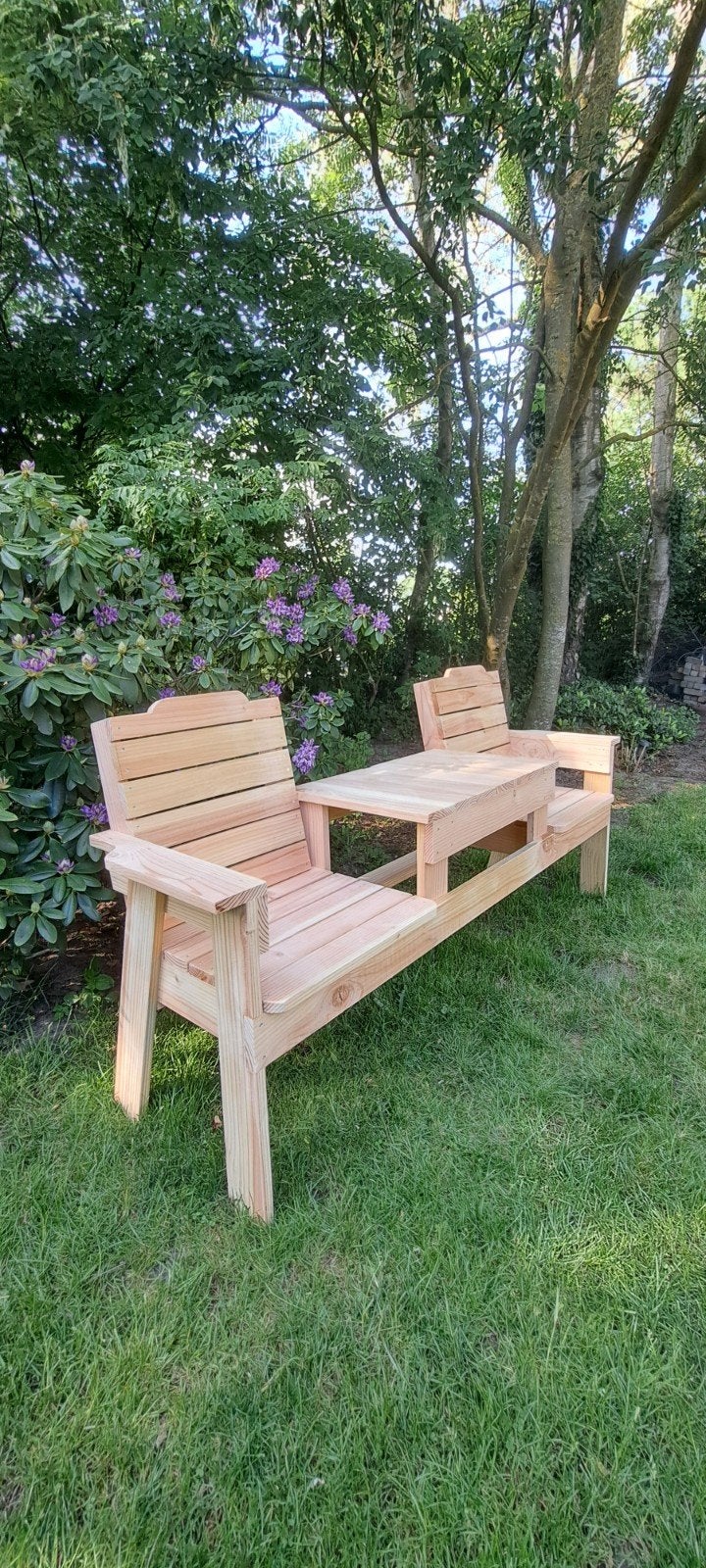 Douglas Hout Tuinbank met Tafel - Nieuw, Ophalen of Verzenden, Nieuw, Hout