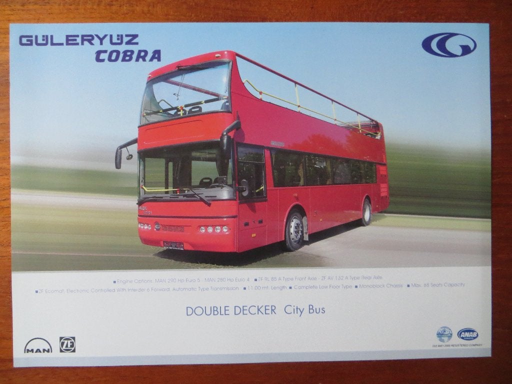 Güleryüz Cobra Double Decker City Bus, Ophalen of Verzenden, Zo goed als nieuw, Overige merken