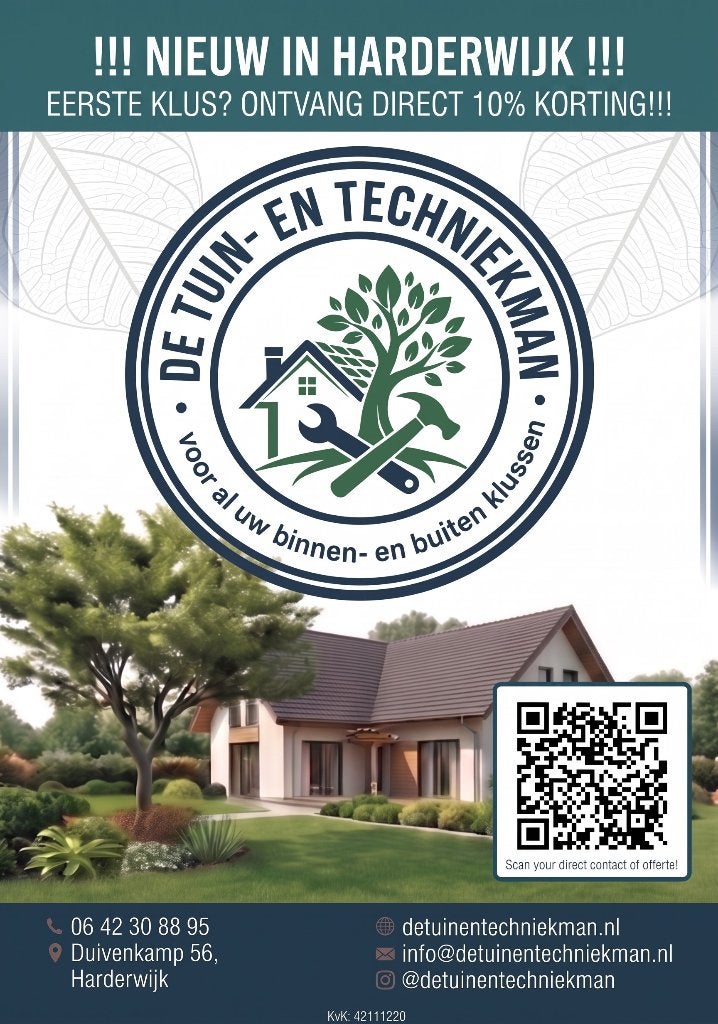 De Tuin- en Techniekman | Klusbedrijf & Tuinonderhoud, Diensten en Vakmensen, Garantie