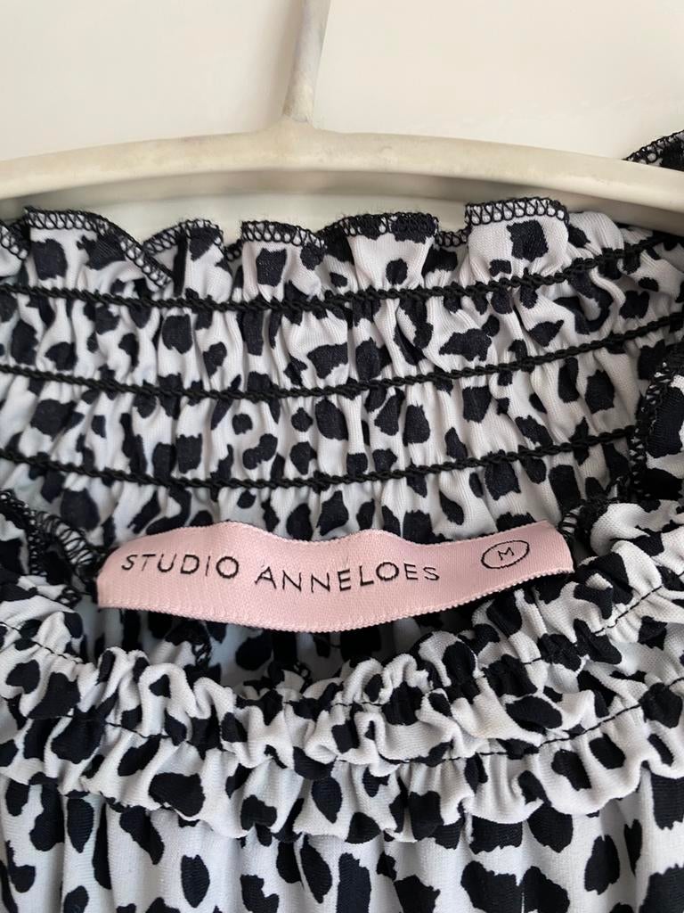 Blouse studio anneloes, Kleding | Dames, Ophalen of Verzenden, Zo goed als nieuw, Zwart, Lange mouw