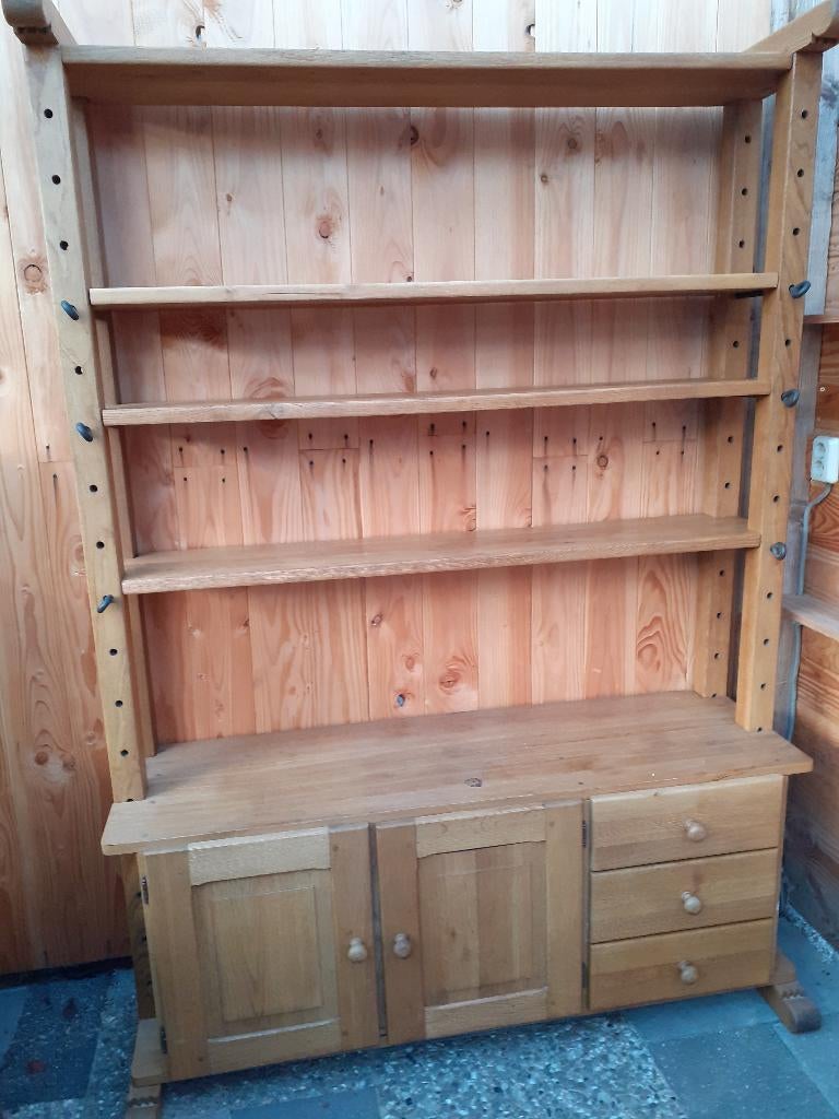 massief eiken kast, Ophalen, 150 tot 200 cm, Eikenhout, Nieuw