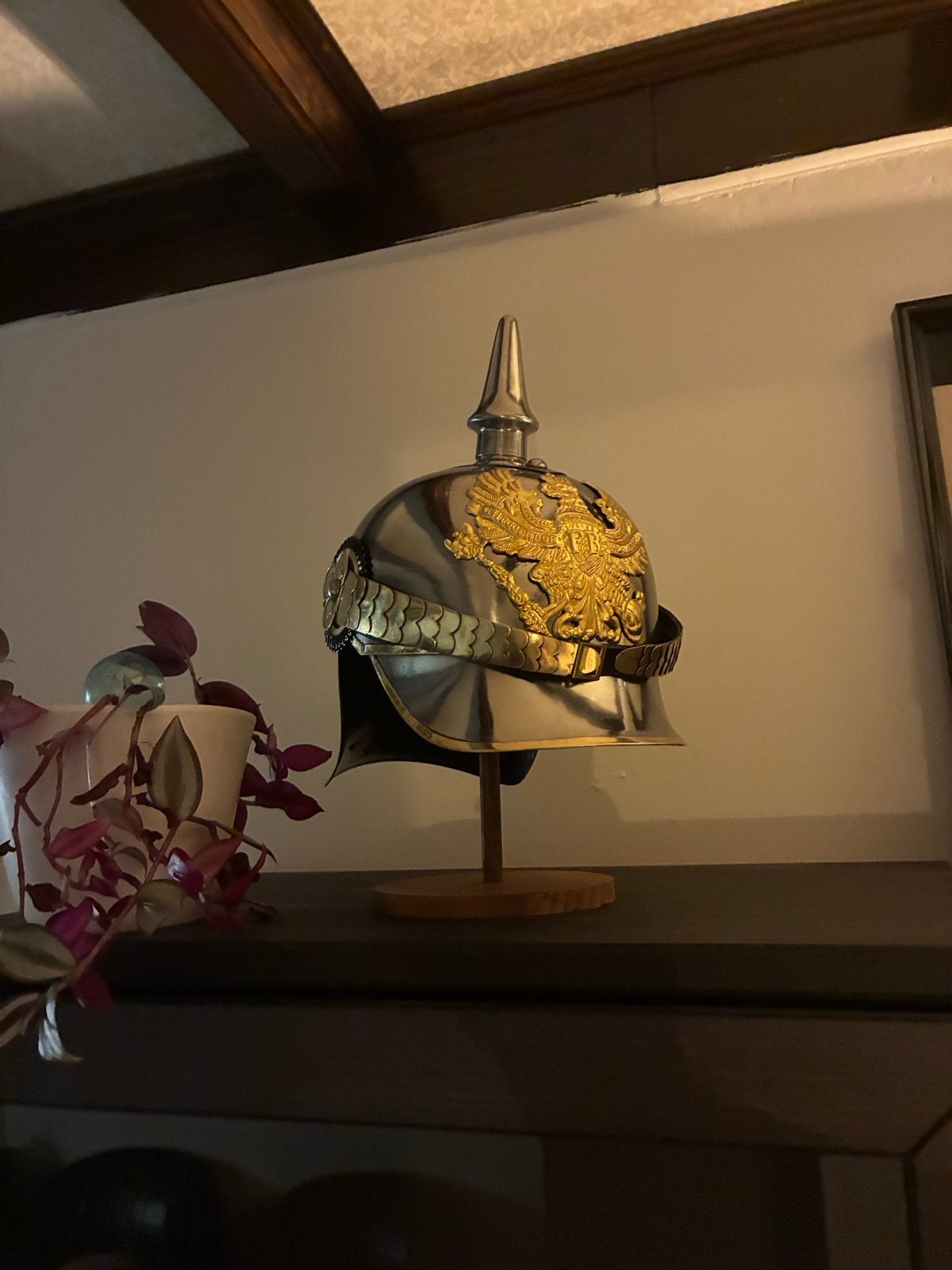 Pruisische Pickelhaube - Duitse Militaire Helm, Verzamelen, Ophalen of Verzenden, Overige soorten, Duitsland, Helm of Baret