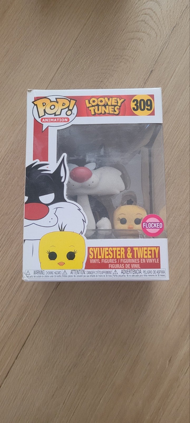 Funko pop sylvester & tweety flocked 309, Ophalen of Verzenden, Zo goed als nieuw