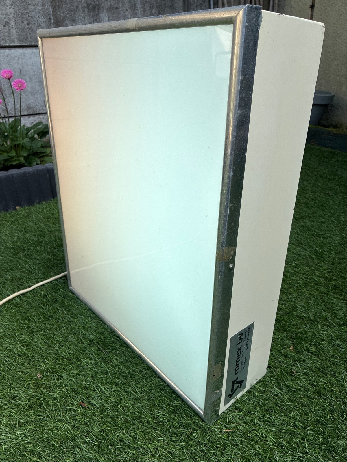 Vintage Romex BV Lichtbak - Reclamebord, Ophalen of Verzenden