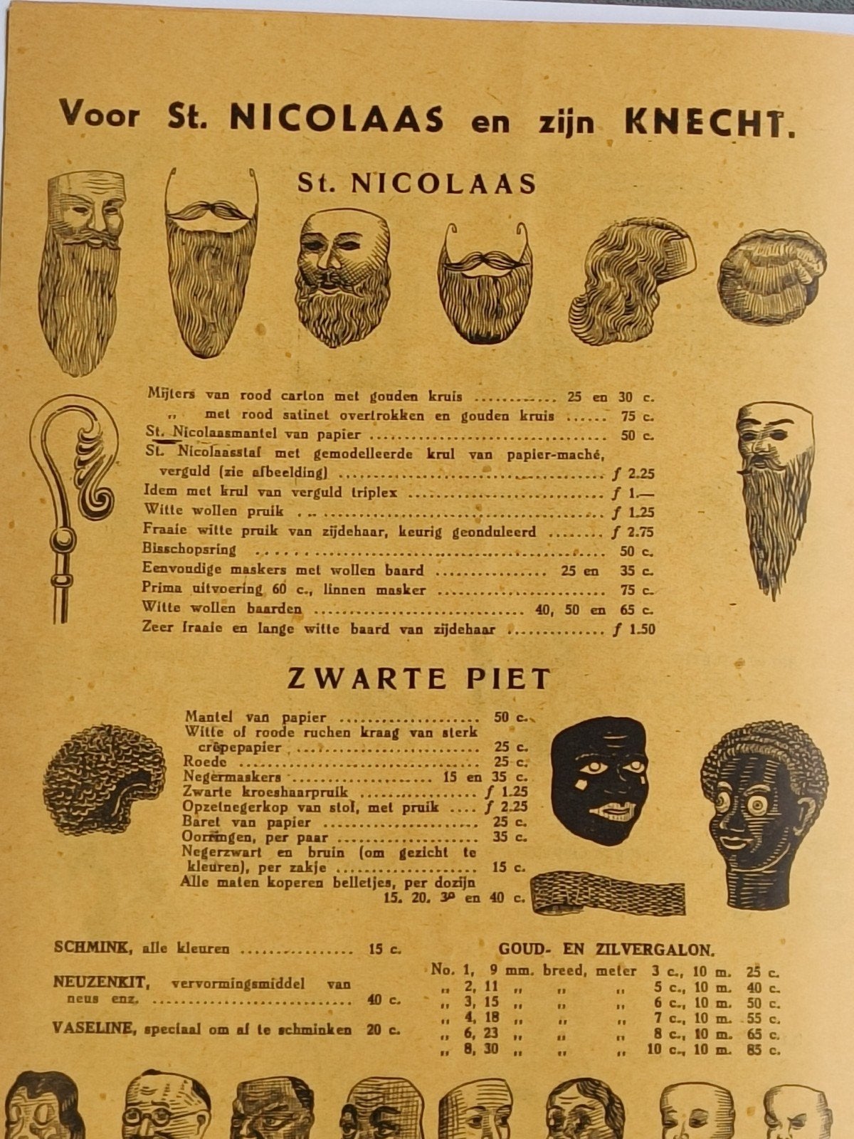 1938, ST.NICOLAAS, KNECHT, NEGER MASKERS, KLAASSEN DEN HAAG, Ophalen of Verzenden, Gelezen