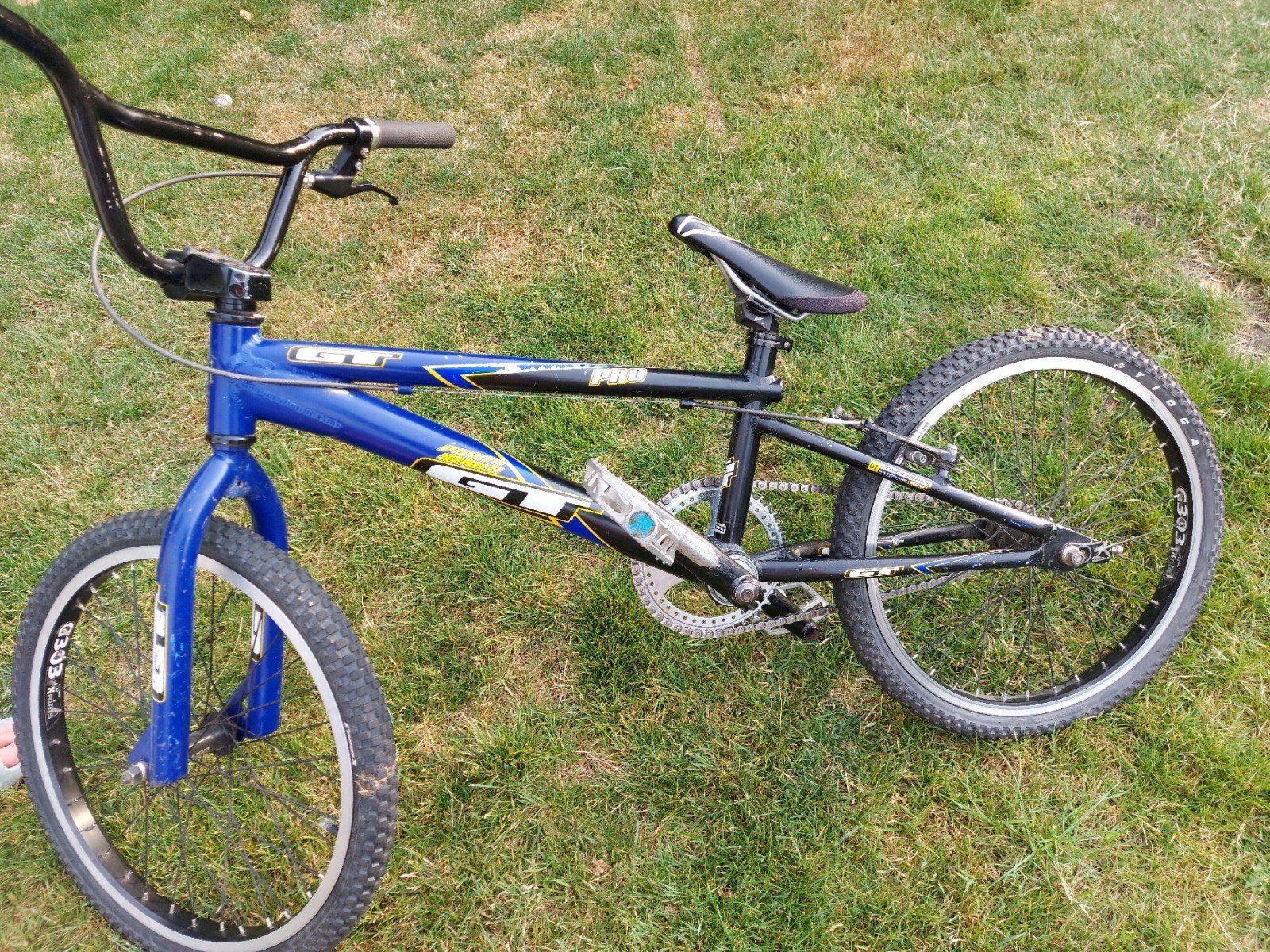 GT Power Series Pro BMX Fiets - Blauw/Zwart, Ophalen, Gebruikt, Staal, Velgrem