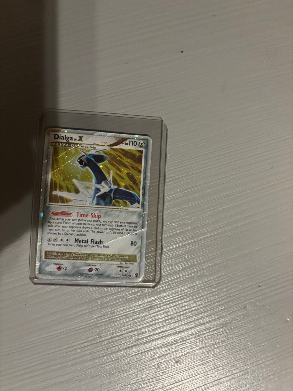 Dialga lv x zeldzame kaart., Verzenden, Zo goed als nieuw, Losse kaart